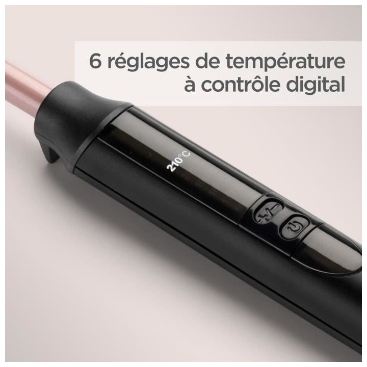 Boucleur manuel BABYLISS C449E - Diametre 10mm - Chauffe ultra-rapide