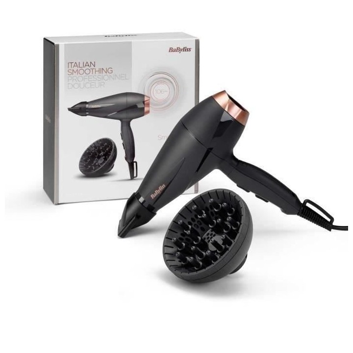 BABYLISS - Seche-cheveux - 2100W - Smooth Pro 2100 - noir - 6709D