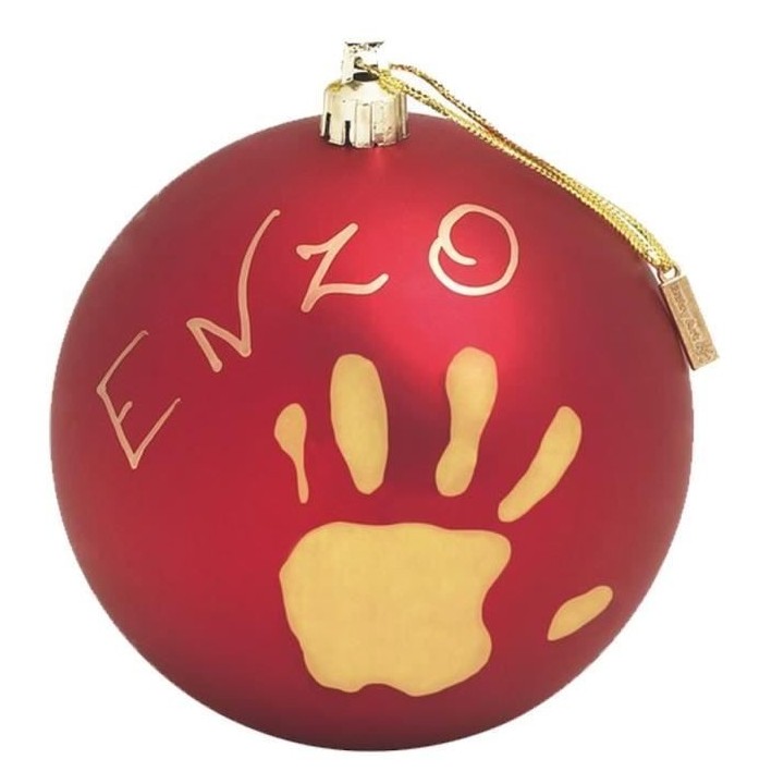 Baby Art My Christmas Fairy : Boule de Noël personnalisée avec empre