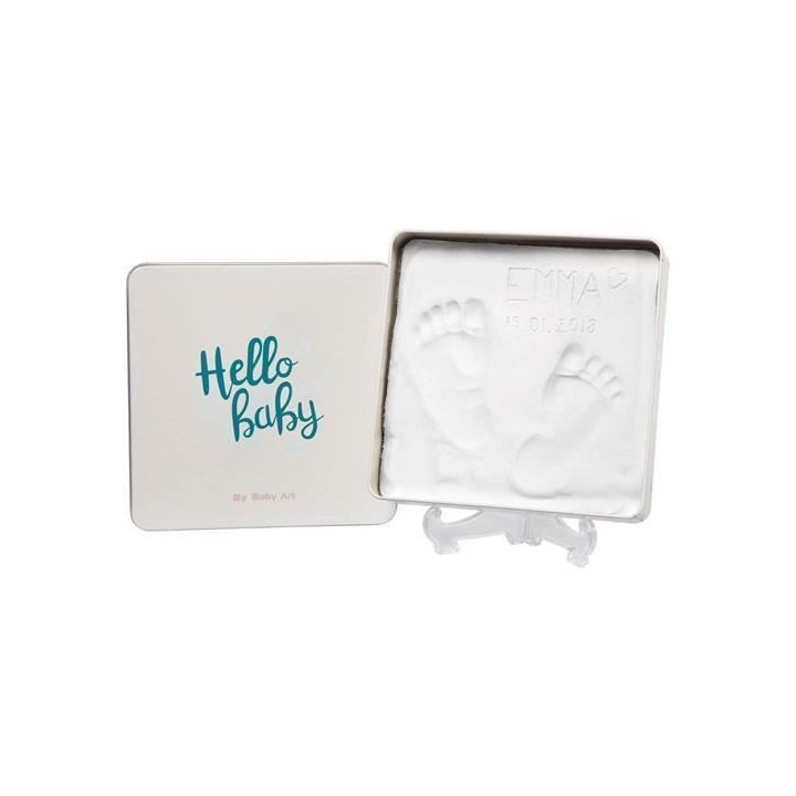 Baby Art Magic Box Square - Kit Empreintes Mains et Pieds Bébé dans