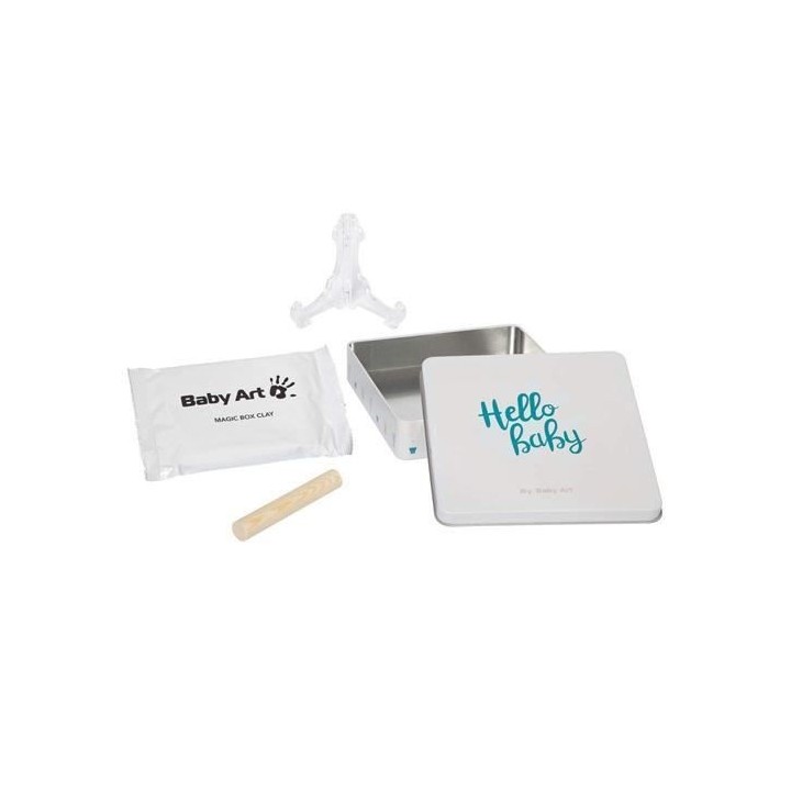 Baby Art Magic Box Square - Kit Empreintes Mains et Pieds Bébé dans