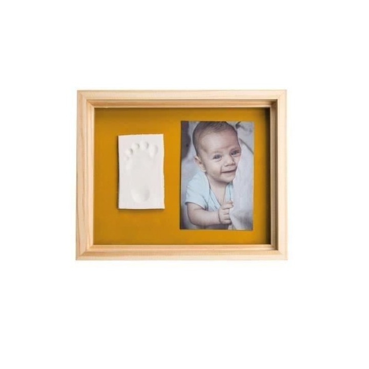 Baby Art Pure Frame - Kit Cadre avec Pâte a Modeler et Cadre Bois Pin