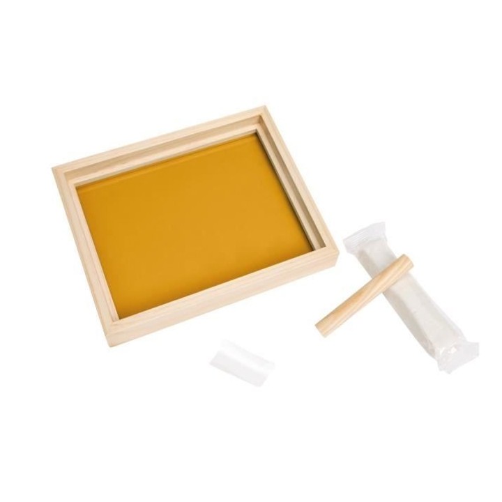 Baby Art Pure Frame - Kit Cadre avec Pâte a Modeler et Cadre Bois Pin