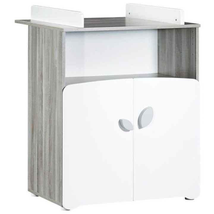 Chambre bébé trio Leaf: lit 120x60, commode a langer et armoire - Ba