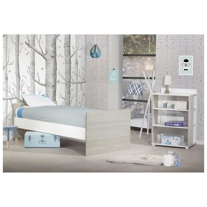 Lit bébé Combiné Evolutif BABYPRICE SITTA - Couchage 60 x 120 cm -