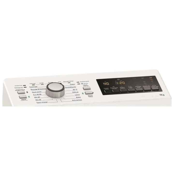 Lave-linge top HOTPOINT WMTG722UFRN/N Essential - 7 kg - 1200 trs/min