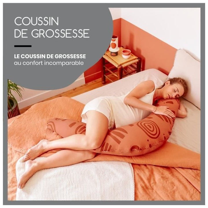 Babymoov B.LOVE Coussin de Maternité & Allaitement avec Remplissage M