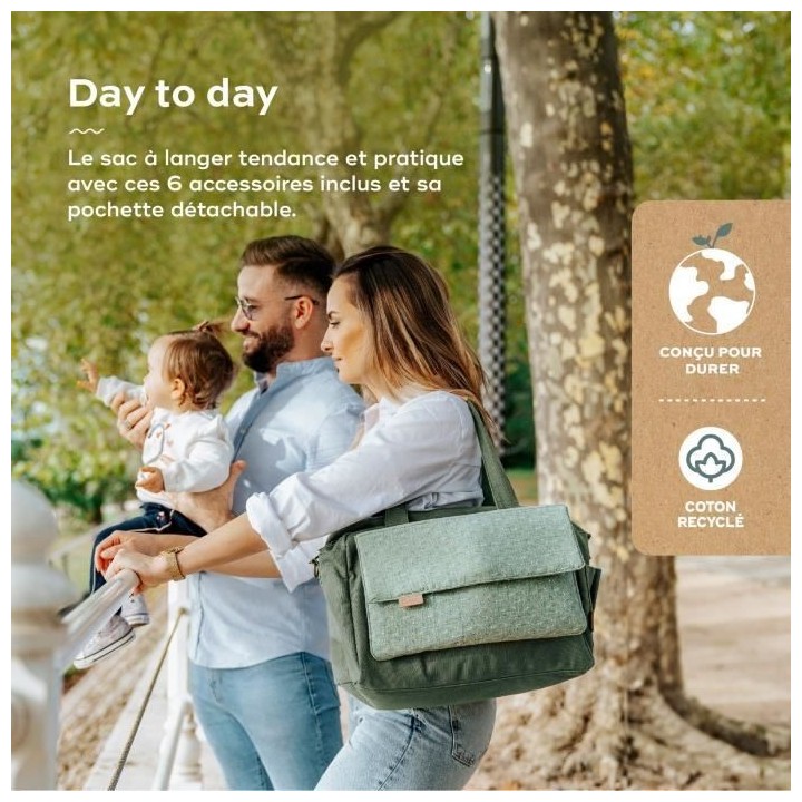 Babymoov Sac (a langer) Day to Day - Tendance et Fonctionnel, Capacit