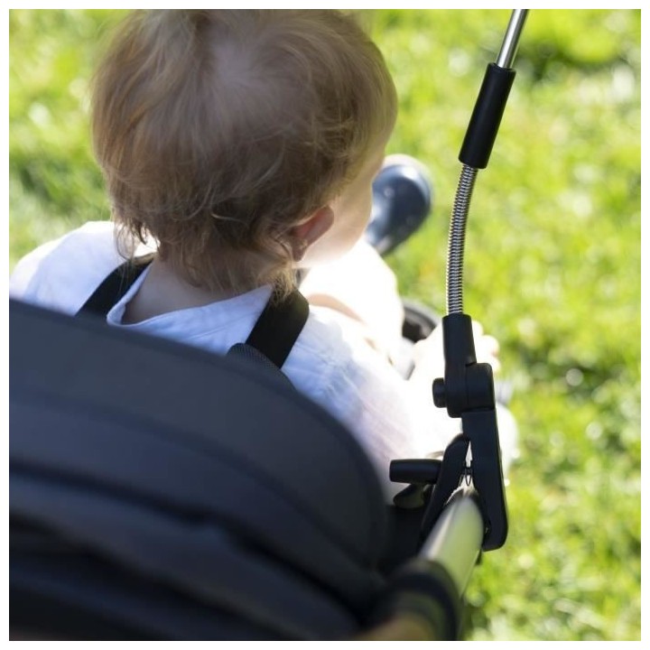 BADABULLE Ombrelle Universelle Noire Anti UV 50+ pour Poussette