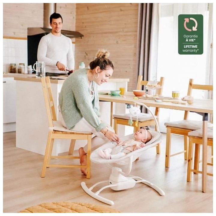 Badabulle Balancelle Electrique Bébé Latérale - 3 Vitesses de Balan