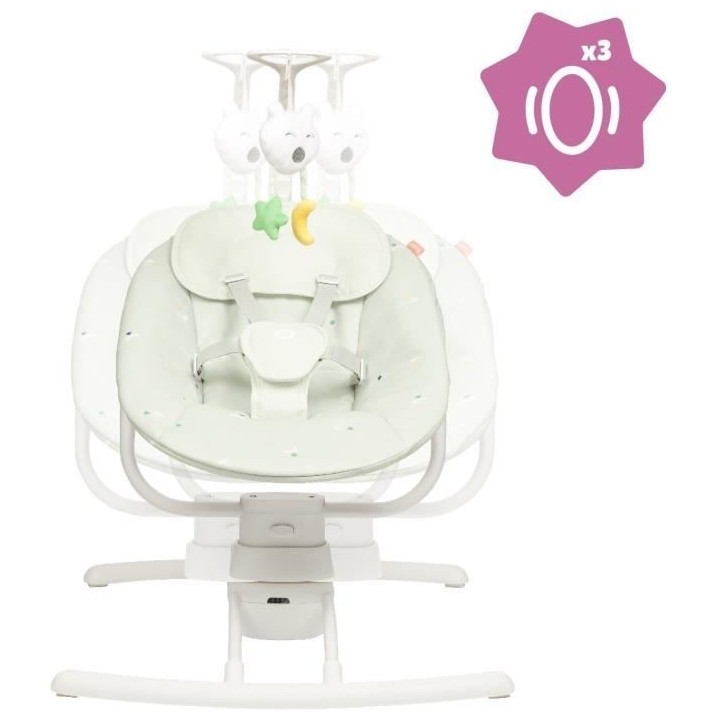 Badabulle Balancelle Electrique Bébé Latérale - 3 Vitesses de Balan