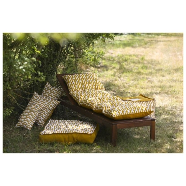 Coussin bain de soleil - JARDIN PRIVE - FLOCONS ELECTRO - Cumin