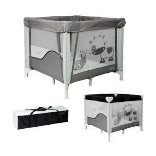 BAMBISOL - Parc/Berceau Bébé Pliant 90x90cm avec 2 Niveaux de Coucha