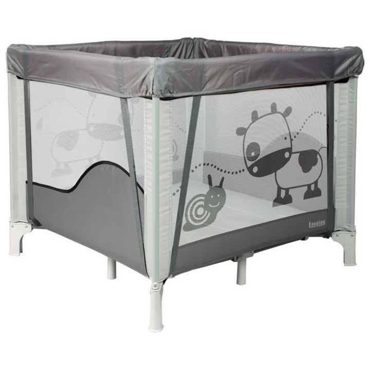 BAMBISOL - Parc/Berceau Bébé Pliant 90x90cm avec 2 Niveaux de Coucha