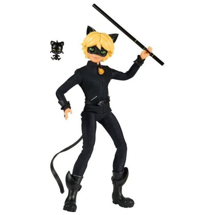 Miraculous - Poupée mannequin 26 cm Chat Noir - BANDAI