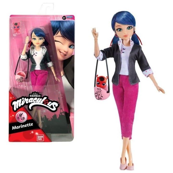 Miraculous Ladybug - Poupée mannequin 26 cm Marinette - BANDAI