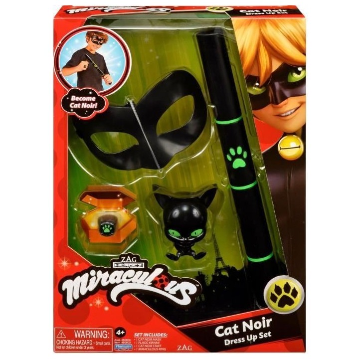 BANDAI - Miraculous Set de transformation - Chat Noir - Accessoire Mag