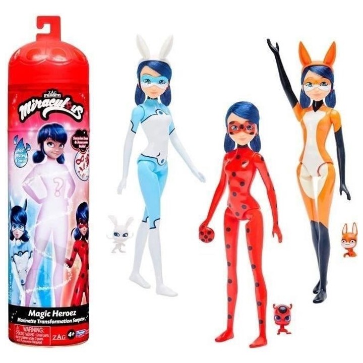 Miraculous Ladybug - Poupée Marinette Color Change 26 cm - BANDAI