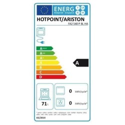 Four électrique encastrable Pyrolyse Chaleur tournante HOTPOINT FA2 540 P BL HA - Noir - 66L - Multifonction