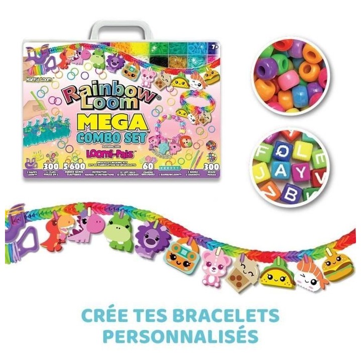 Kit de fabrication de bracelets Rainbow Loom - Métier a tisser avec 5