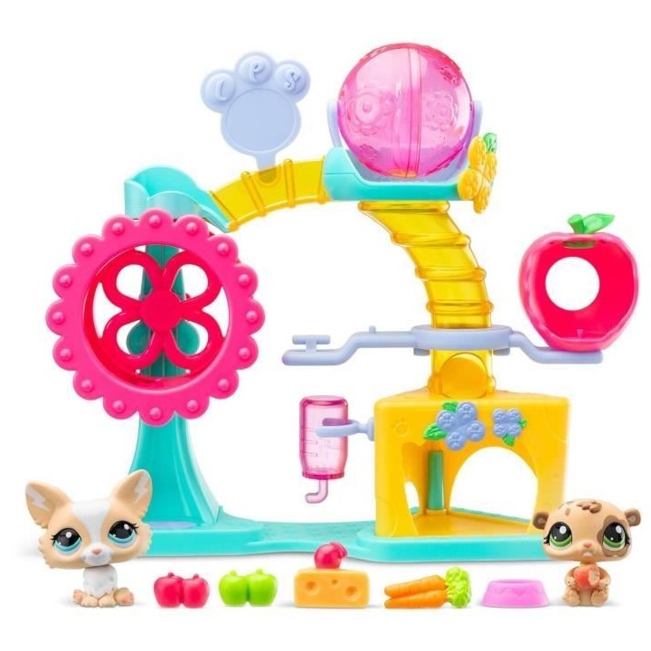BANDAI - Littlest Pet Shop - Coffret Fun Factory - Ensemble de jeu ave