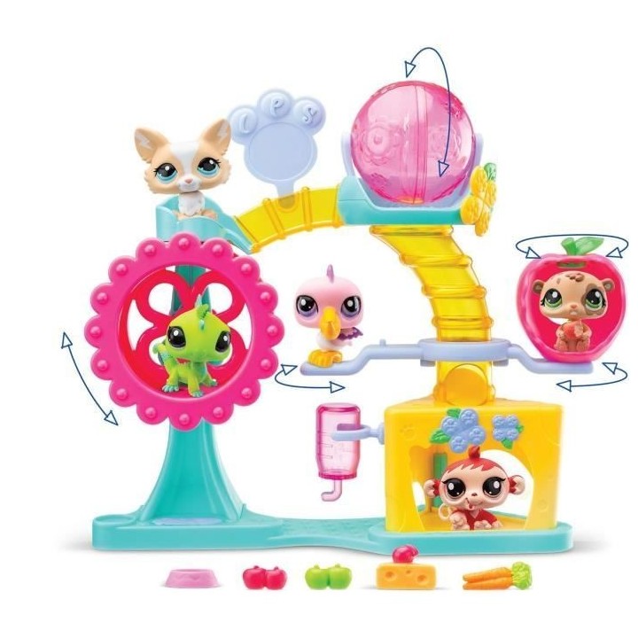 BANDAI - Littlest Pet Shop - Coffret Fun Factory - Ensemble de jeu ave