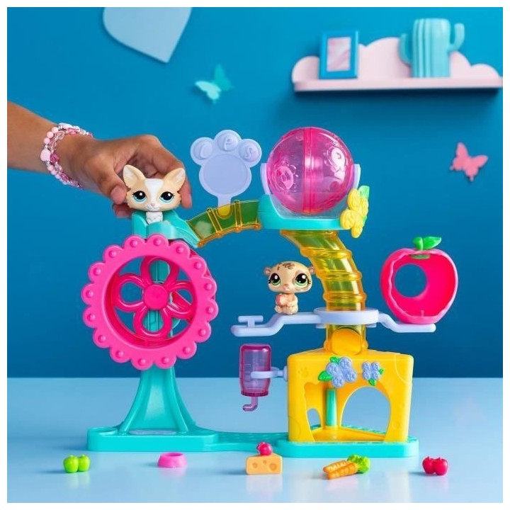 BANDAI - Littlest Pet Shop - Coffret Fun Factory - Ensemble de jeu ave