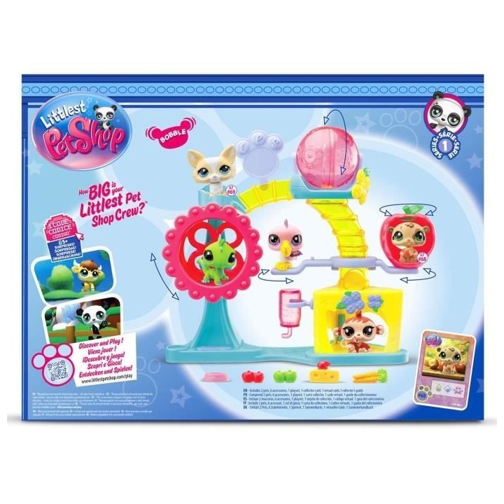 BANDAI - Littlest Pet Shop - Coffret Fun Factory - Ensemble de jeu ave