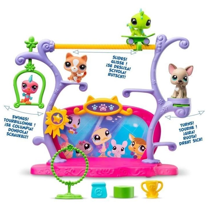 BANDAI - Littlest Pet Shop - Coffret Pets Got Talent - Ensemble de jeu