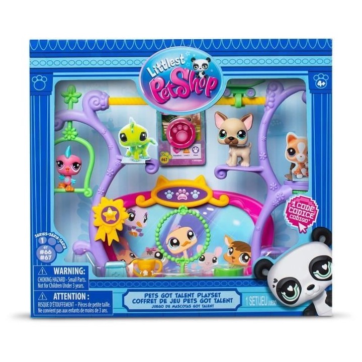 BANDAI - Littlest Pet Shop - Coffret Pets Got Talent - Ensemble de jeu