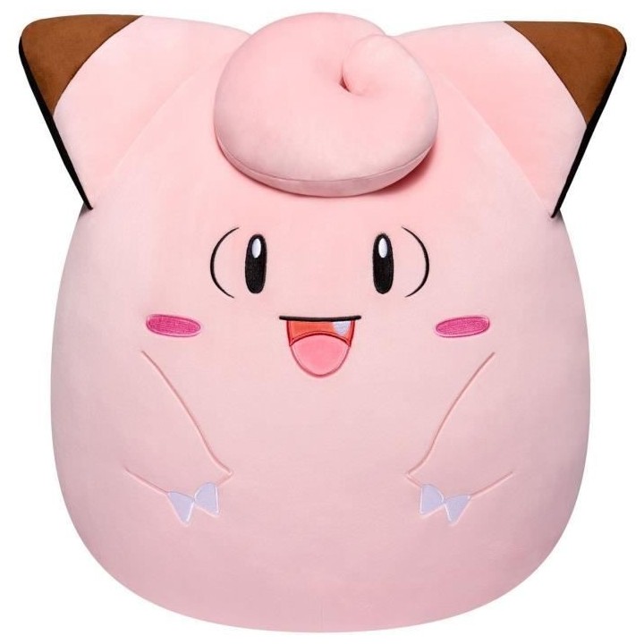 Peluche - BANDAI - Pokémon - Squishmallows 50 cm - Mélofée (Clefair