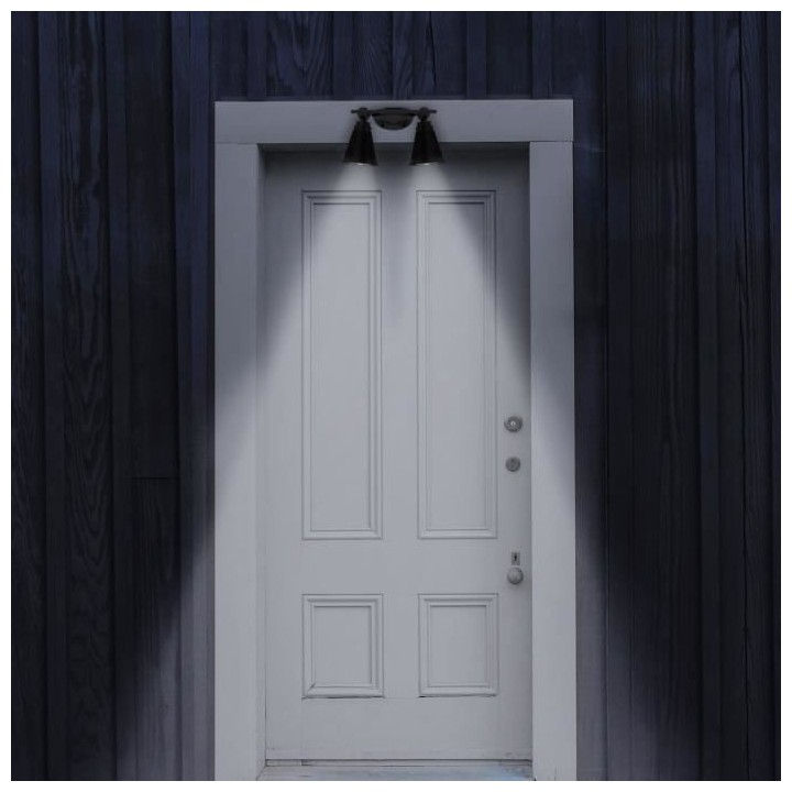 LUMISKY Projecteur double spot solaire extérieur étanche avec détec