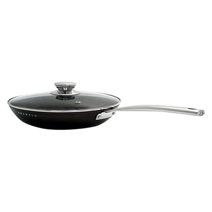 Sauteuse 24 cm + couvercle en verre BLACK EDITION