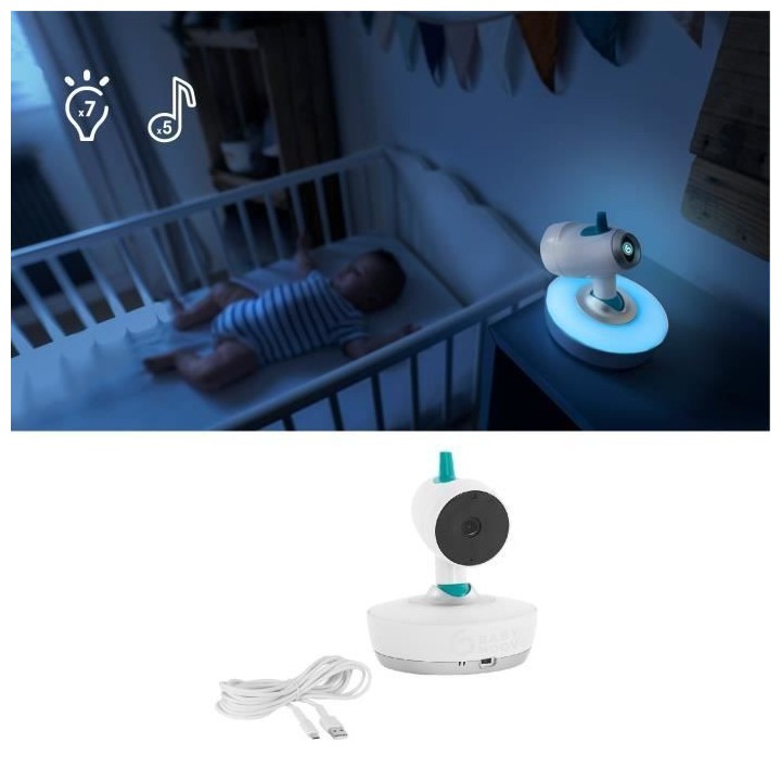 Babymoov Caméra Additionnelle Motorisée Orientable a 360° pour Baby