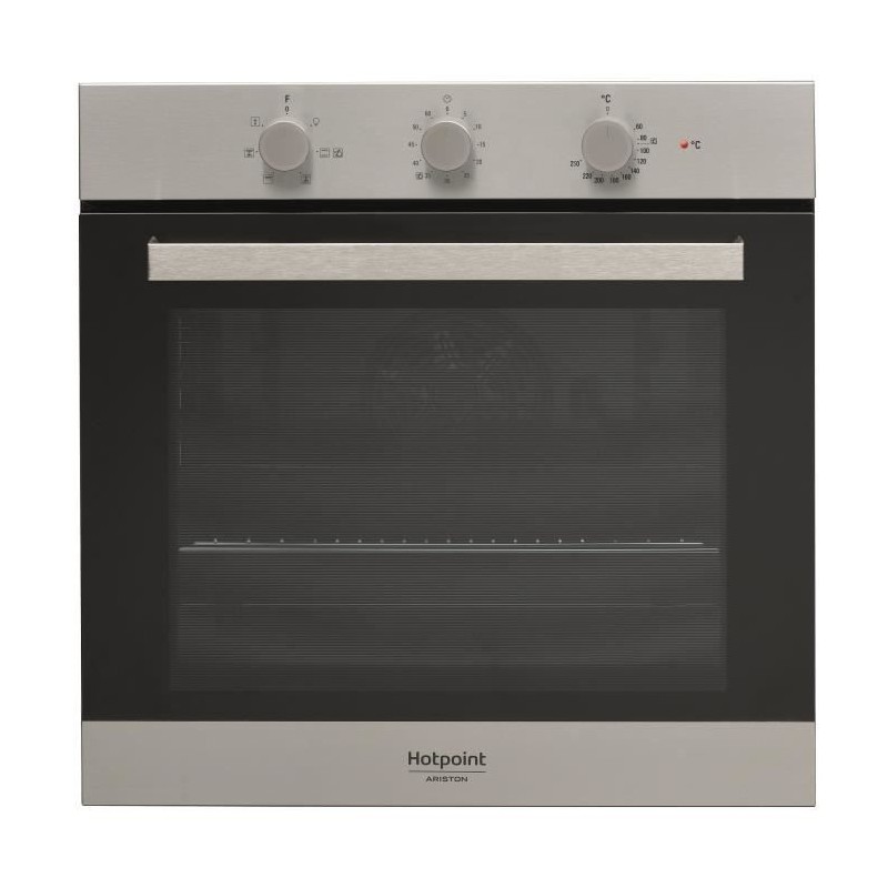 Four - Nettoyage hydrolyse - Chaleur tournante - Multifonction - Classe A - HOTPOINT FA3 530 H IX - Inox - 66 L