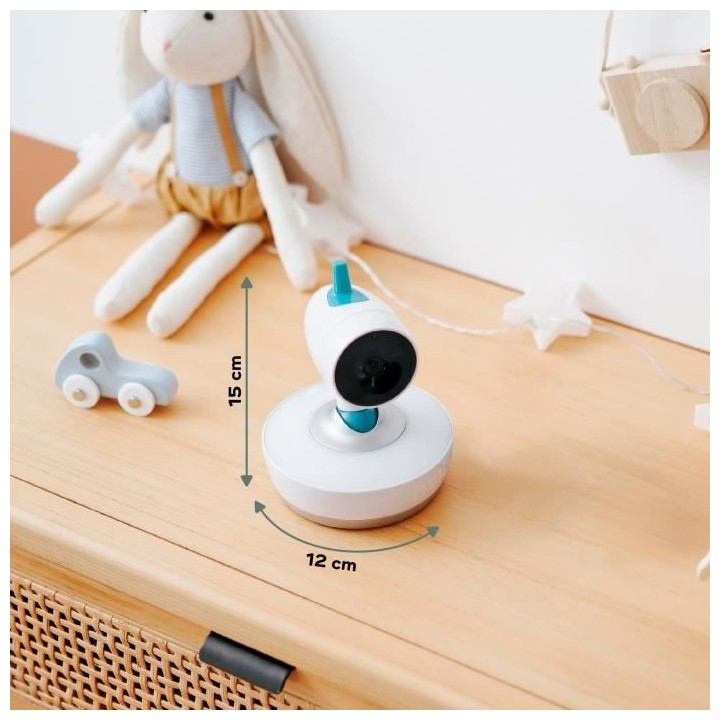 Babymoov Caméra Additionnelle Motorisée Orientable a 360° pour Baby