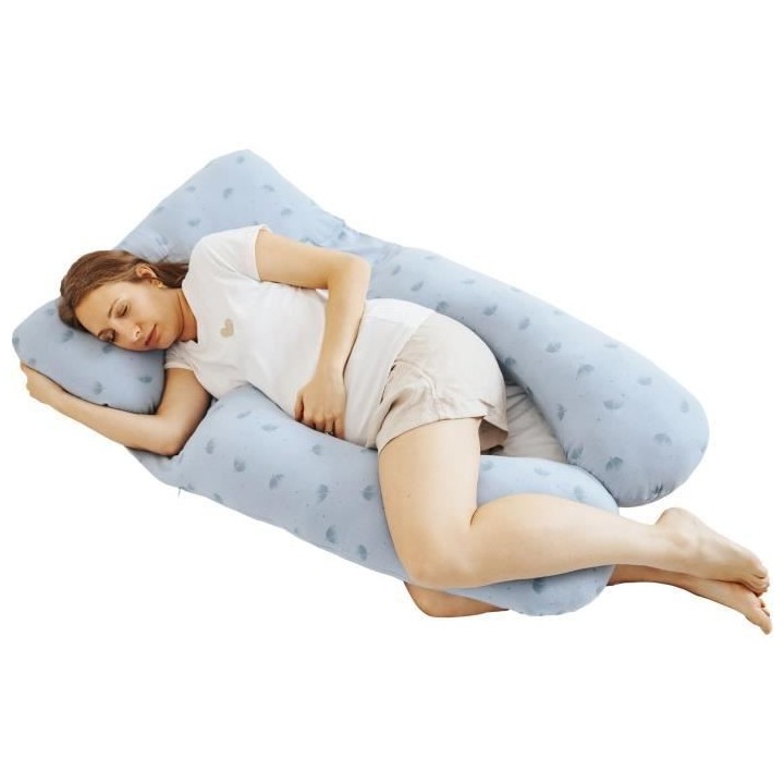 Coussin de grossesse et d'allaitement BABYMOOV en Coton Bio B.LOVE XXL