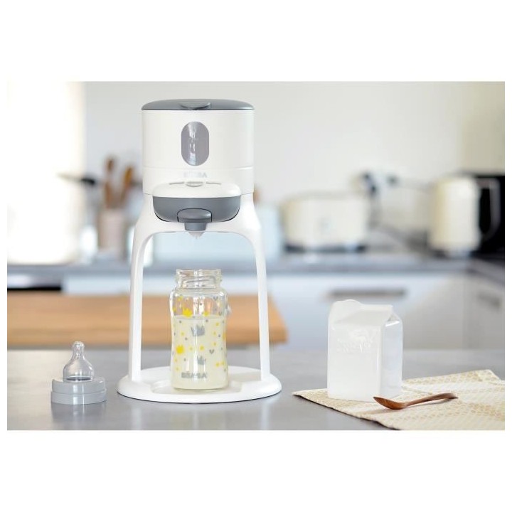 BEABA Bib'Expresso, préparateur de biberon, gris / blanc