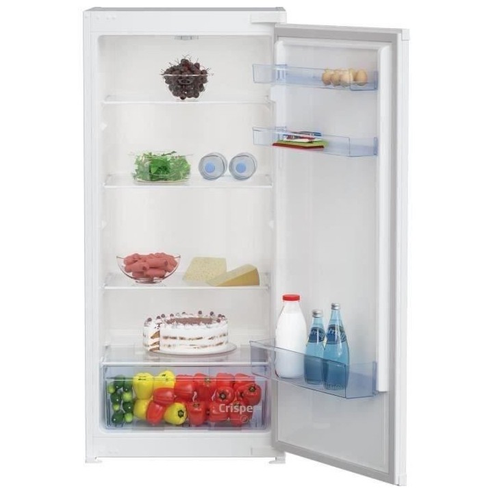 Réfrigérateur - BEKO - BLSA210M4SN - 1 porte - Intégrable - 198 L -