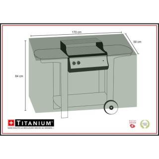 Housse pour barbecue rectangle 170 cm - Noire