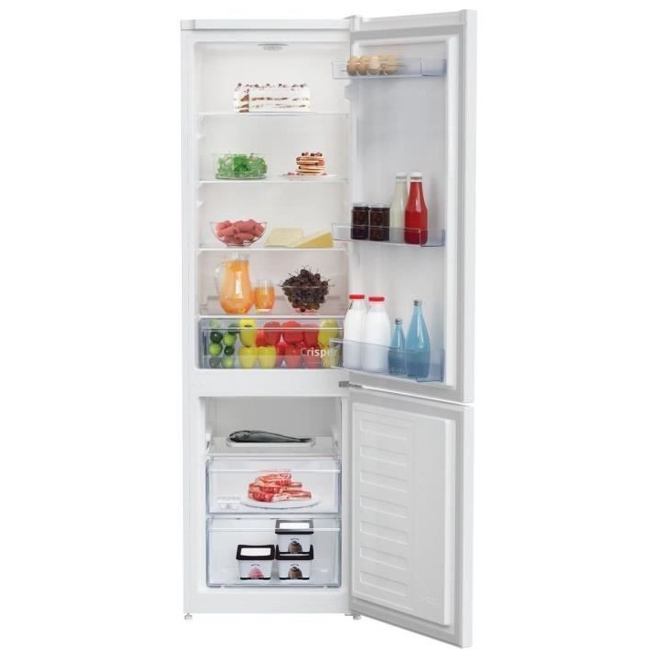 Réfrigérateur pose-libre combiné - BEKO - RCSA300K40WN - Classe E -