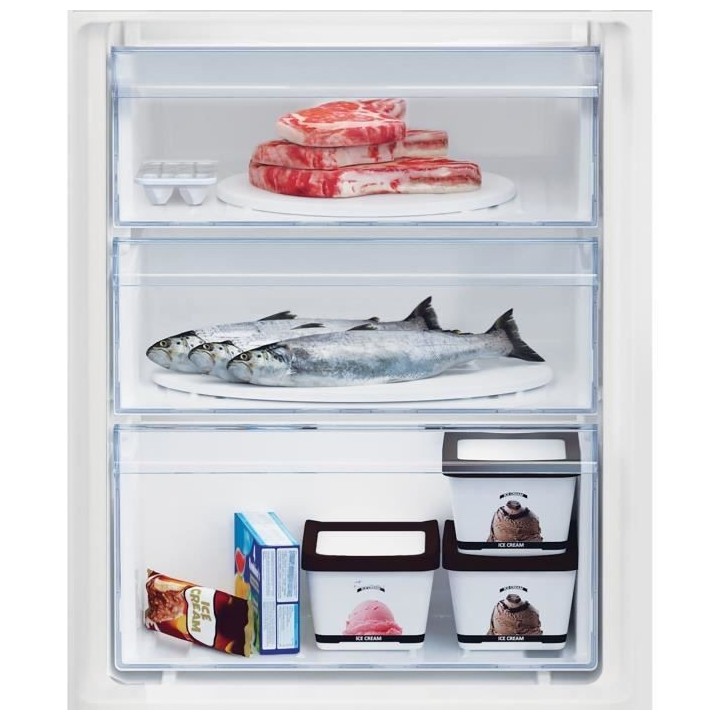 Réfrigérateur combiné intégrable - BEKO - BCSA285K4SNLH - Statique