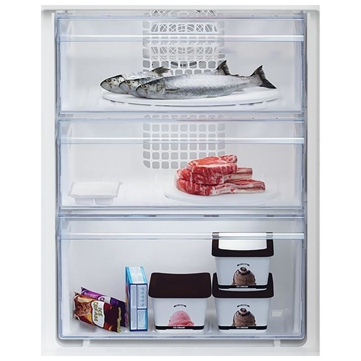 Réfrigérateur combiné - BEKO - 2 portes - Intégrable - 254 L (185