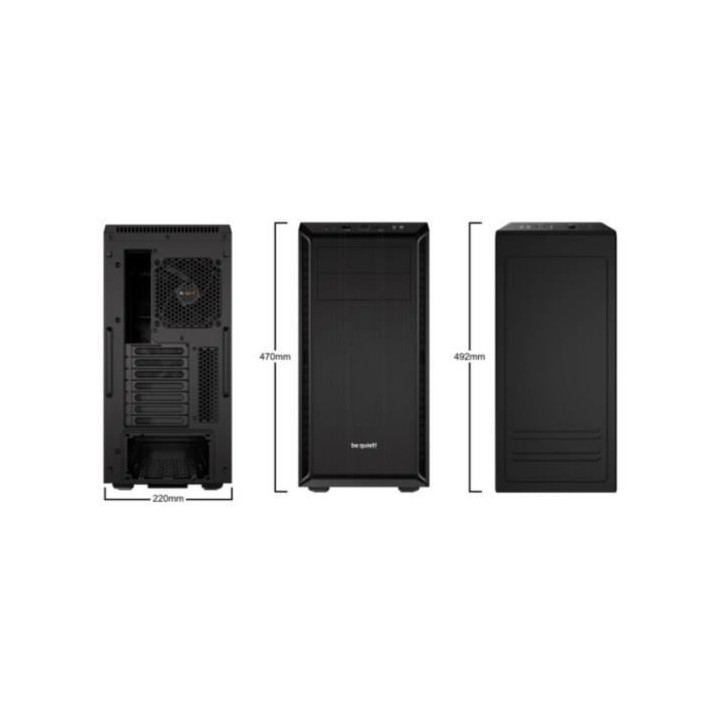 BE QUIETE BOITIER PC Pure Base 600 - Moyen Tour - Noir - Format ATX (1