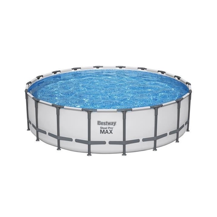 Kit Piscine hors sol tubulaire BESTWAY - Steel Pro Max - 549 x 132 cm