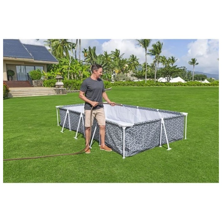 Piscine hors sol tubulaire BESTWAY - Steel Pro™ - 366 x 201 x 66 cm