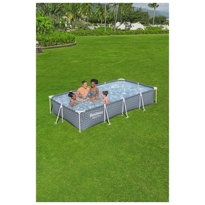 Kit Piscine hors sol tubulaire BESTWAY - Steel Pro™ - 366 x 201 x 66