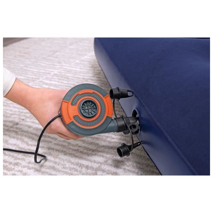 Matelas gonflable camping - BESTWAY - 2 places - 191x137x22 cm avec po