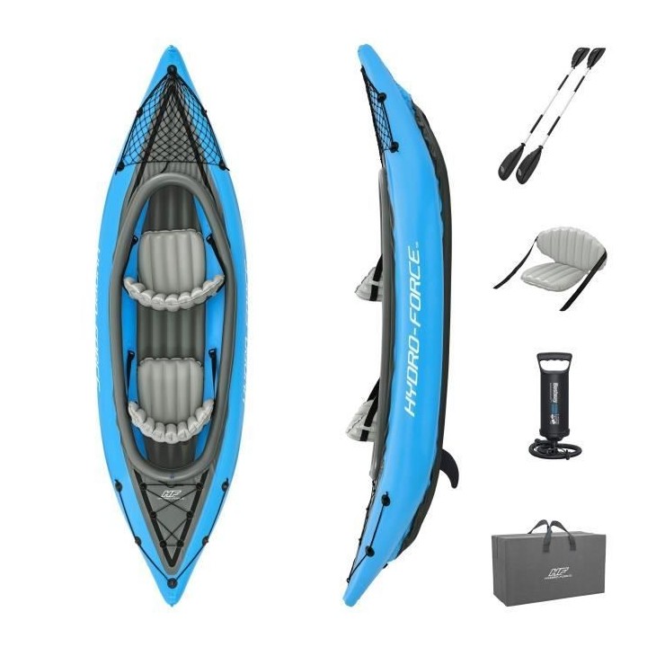 Kayak gonflable - BESTWAY - Cove Champion X2 Hydro-Force - 331x88cm -