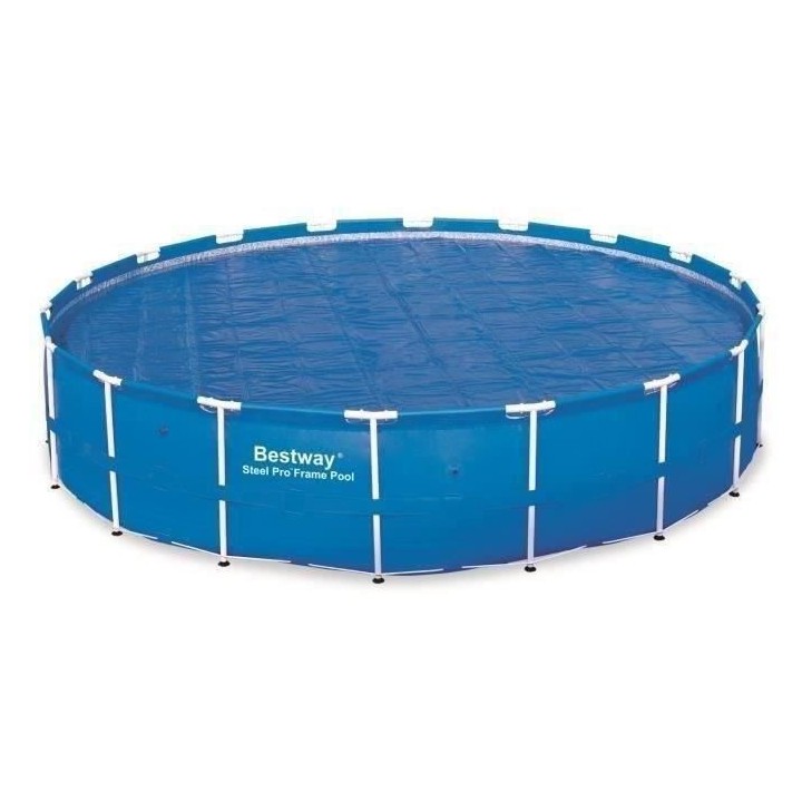 Bâche solaire - BESTWAY - Frame Pool - Diametre 521cm - Bleu - 150 gr